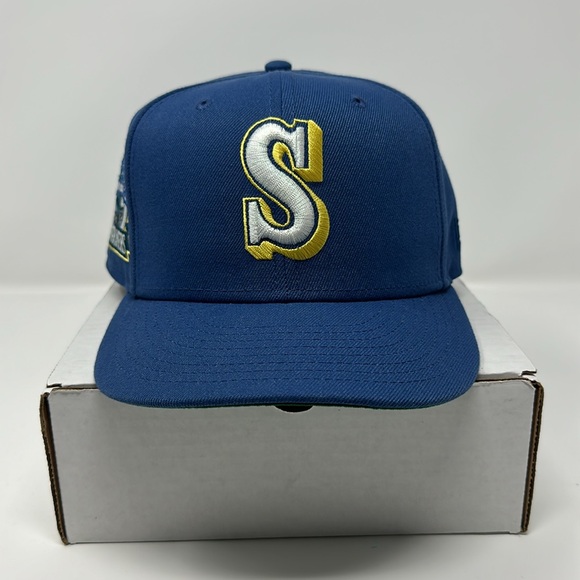MyFittedsNJ Seattle Mariners ‘Vintage Look’ Fitted Hat Size 7 3/8 - Picture 2 of 8